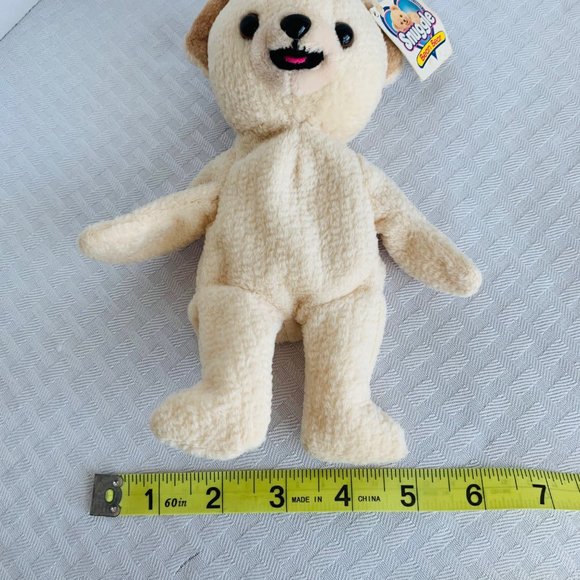 Snuggle Bear Vintage 1999 Plush Cream NEW With Tag Fabric Softener Stuffed Bear - Picture 9 of 9